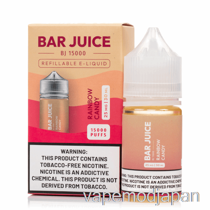 VAPE Japan レインボーキャンディ - バージュース - 30ml 50mg